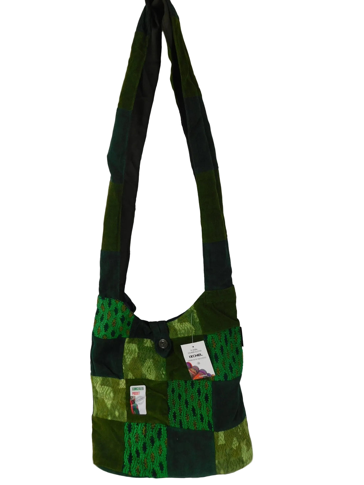Ixchel Erika Bag Patchwork Corduroy & Brocade Fabric SALE