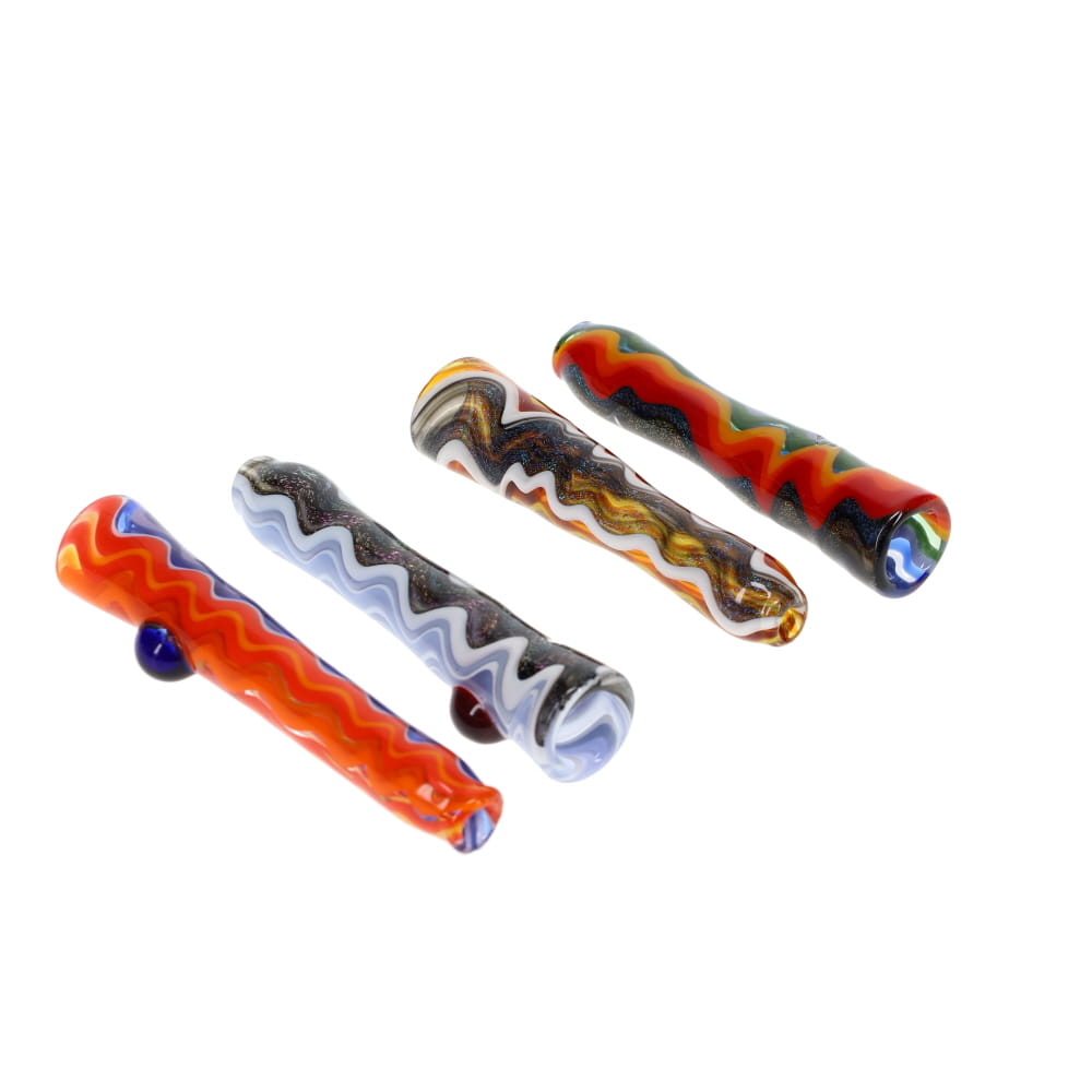Gladstone Glass Dichro & Linework Wig Wag Torpedo Chillum