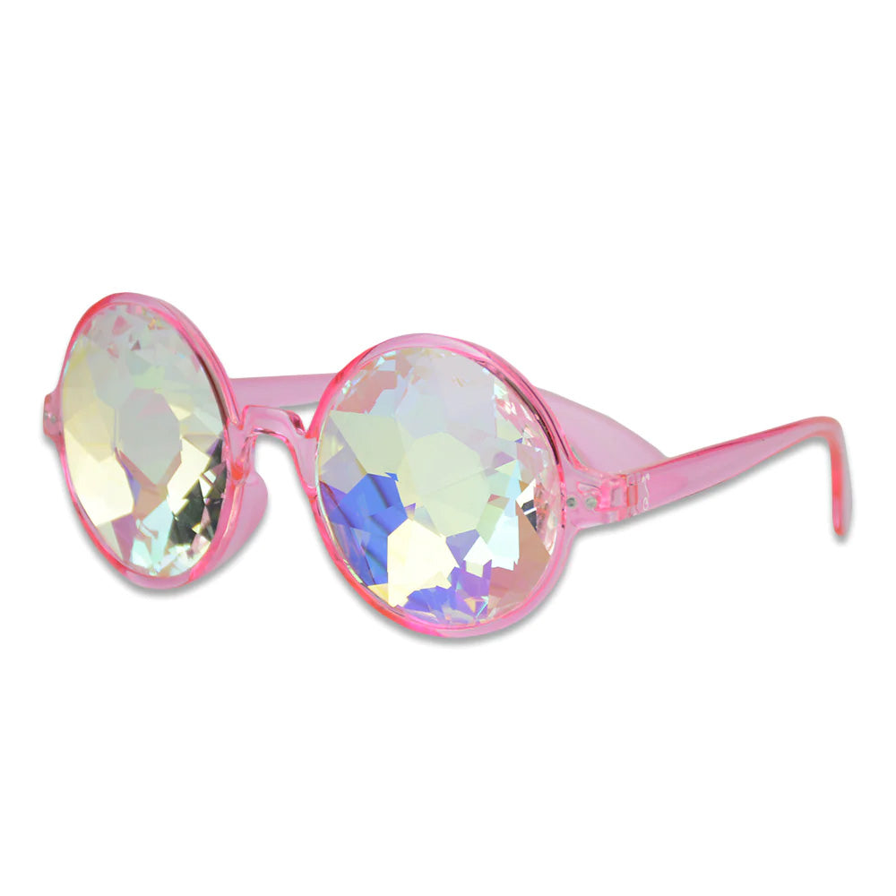 Grassroots California Pink Round Spectral Sunglasses