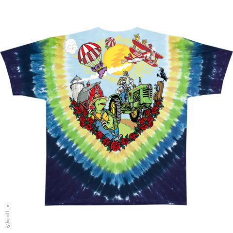 Grateful Dead Bi Plane Bears Tie Dye T-Shirt