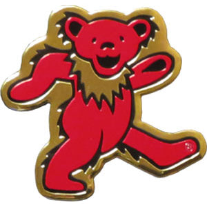 Grateful Dead Dancing Bear Metal Sticker - Large