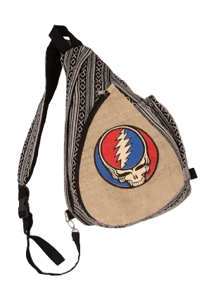 Grateful Dead SYF Hemp and Cotton Teardrop Sling Bag