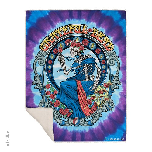 Grateful Dead Vintage Bertha Fleece Throw Blanket