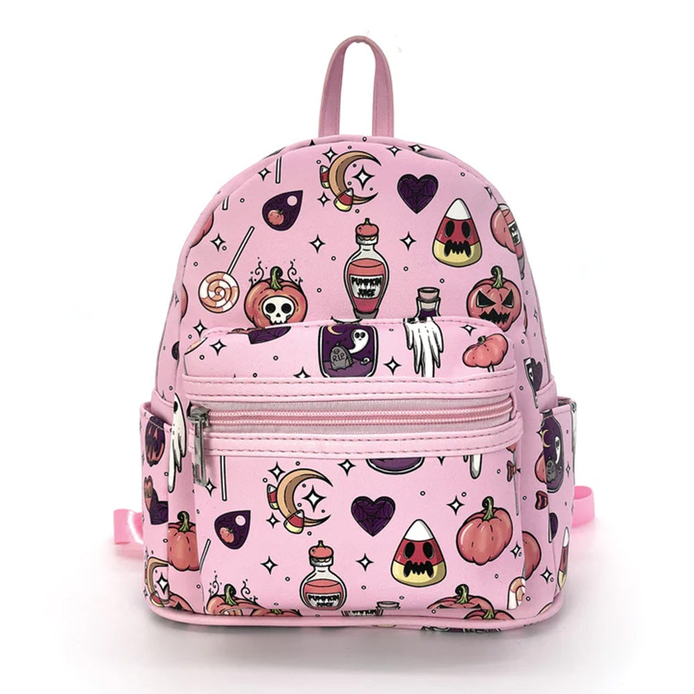 halloween mini backpack Spookyville Critters Halloween Collage Mini Backpack
