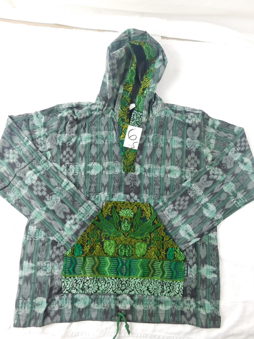 Hand Woven Pullover with Hand Brocaded Accents SALE