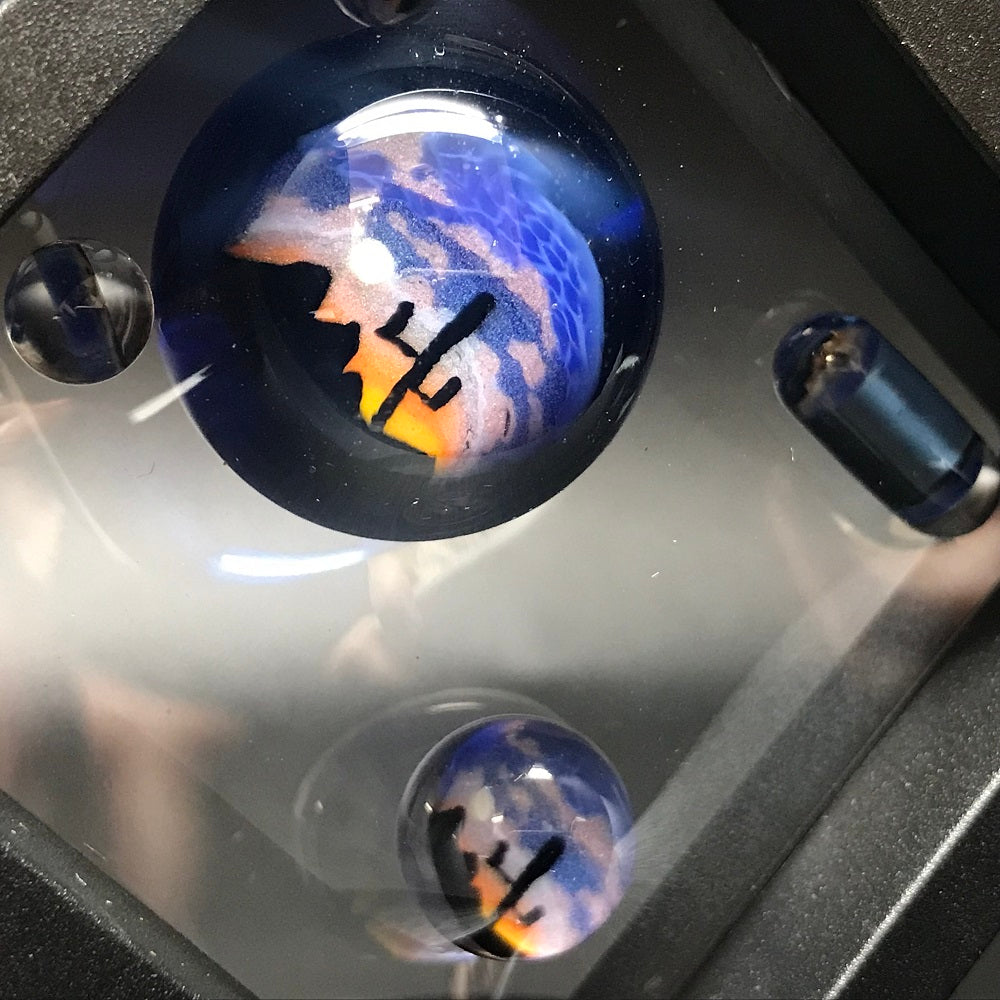 Hendy Glass Skull Slurper Combo Set - Blue Desert