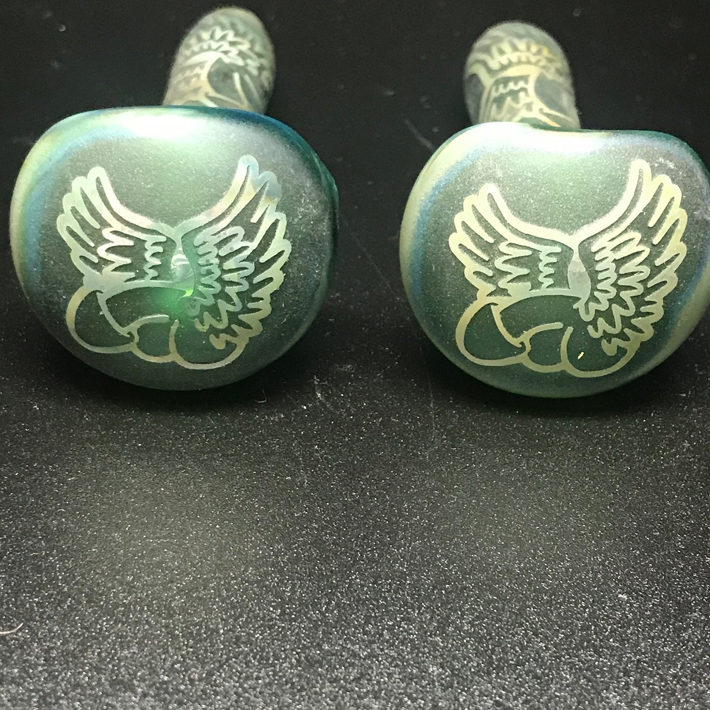 Joe Palmero Glass Etched Flying D Pipe SALE