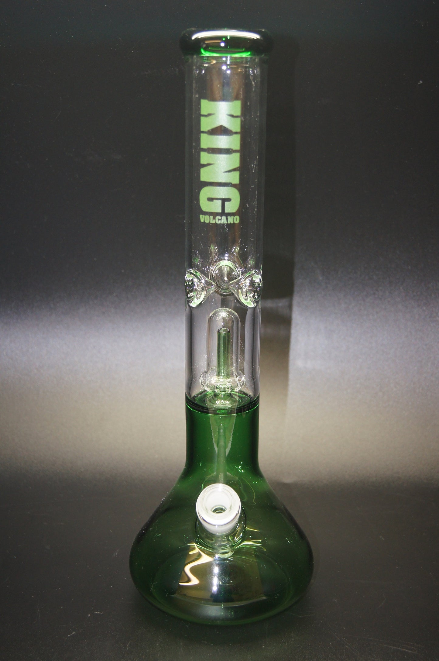 King Volcano Single Chamber 1/2 Color Showerhead Water Pipe 15"