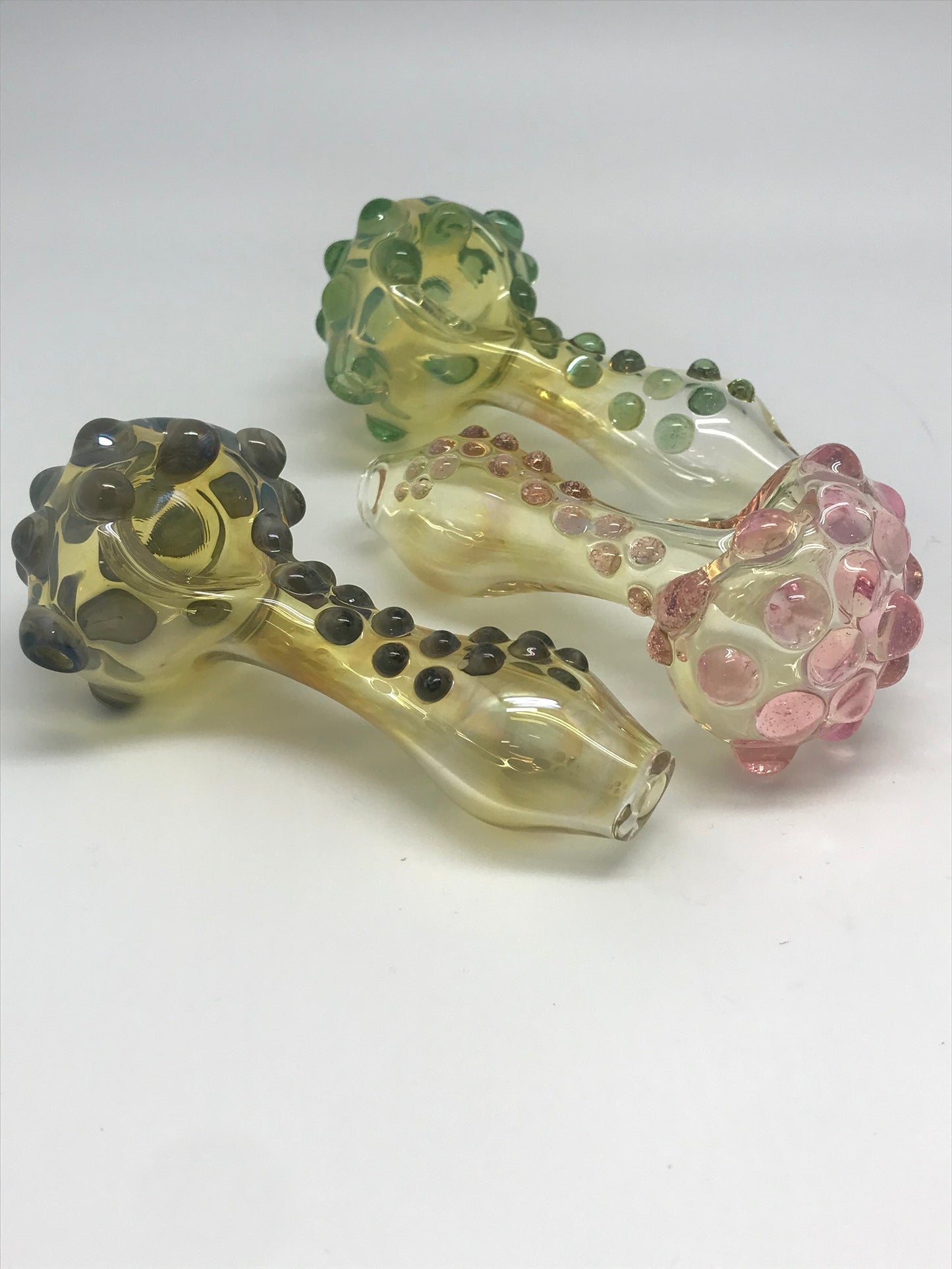 Malachite Glass Color Warty Fumed Pipe SALE