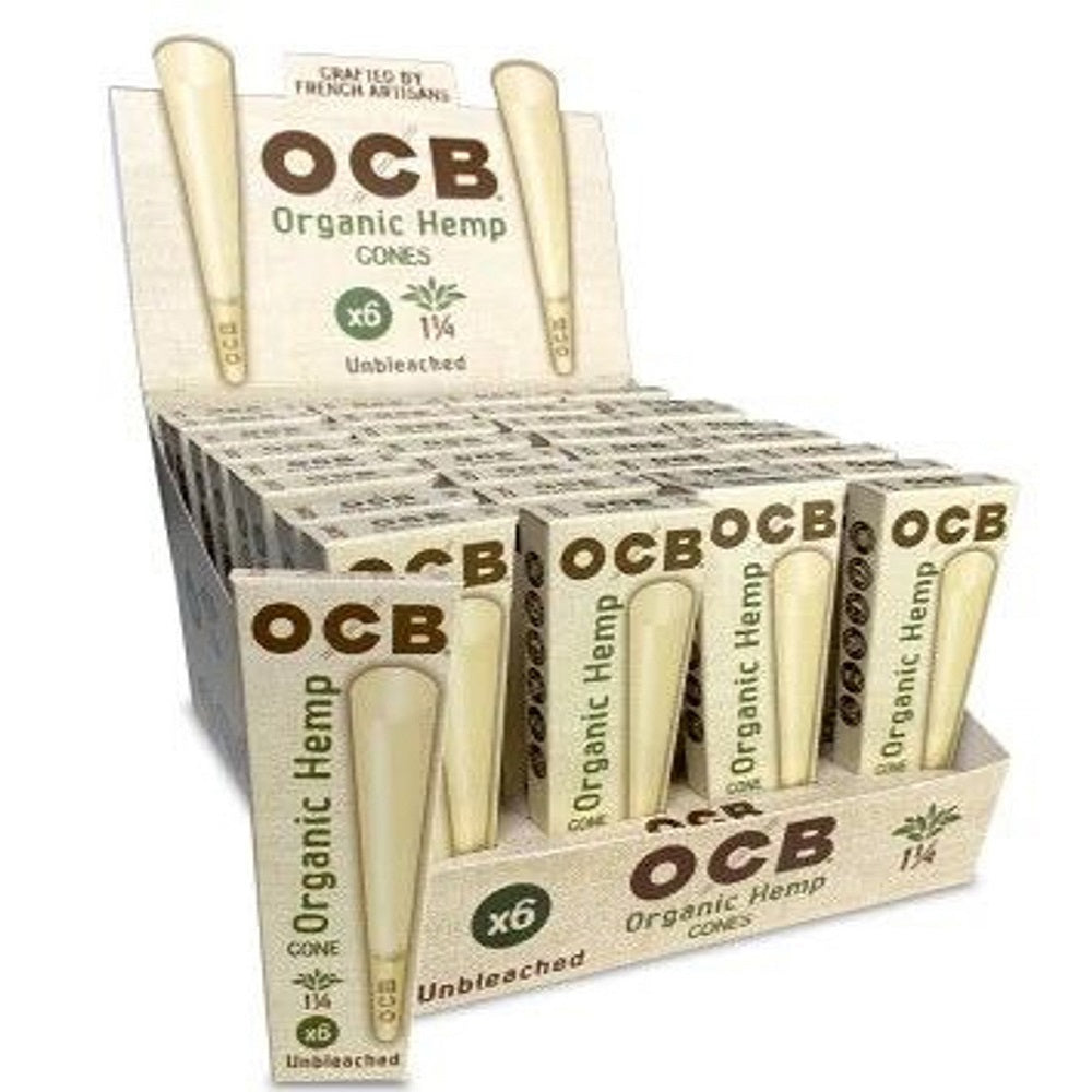 OCB Organic Hemp 1.25 Cones - 6 Pack – Sunshine Daydream