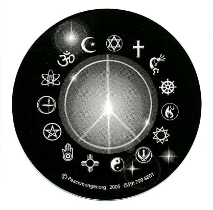 Peace Symbols Circle Sticker SALE