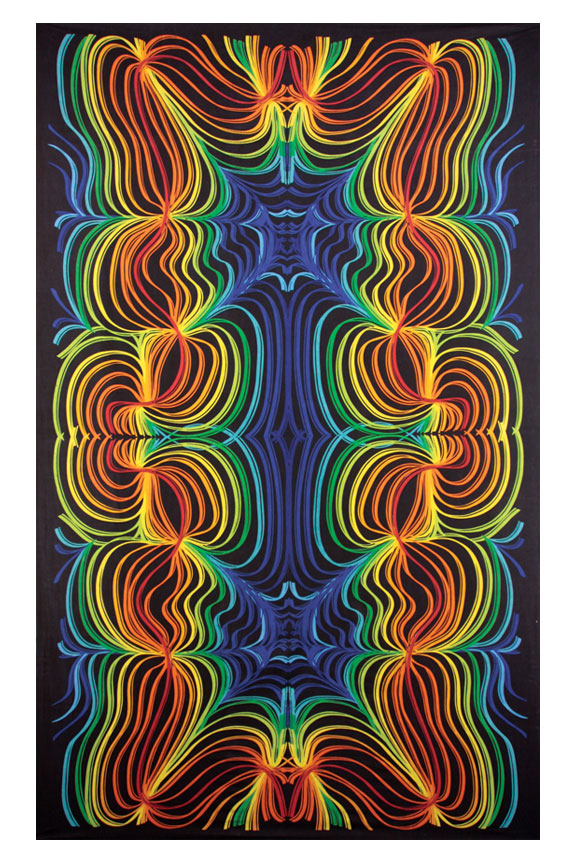Rainbow Ripple Tapestry
