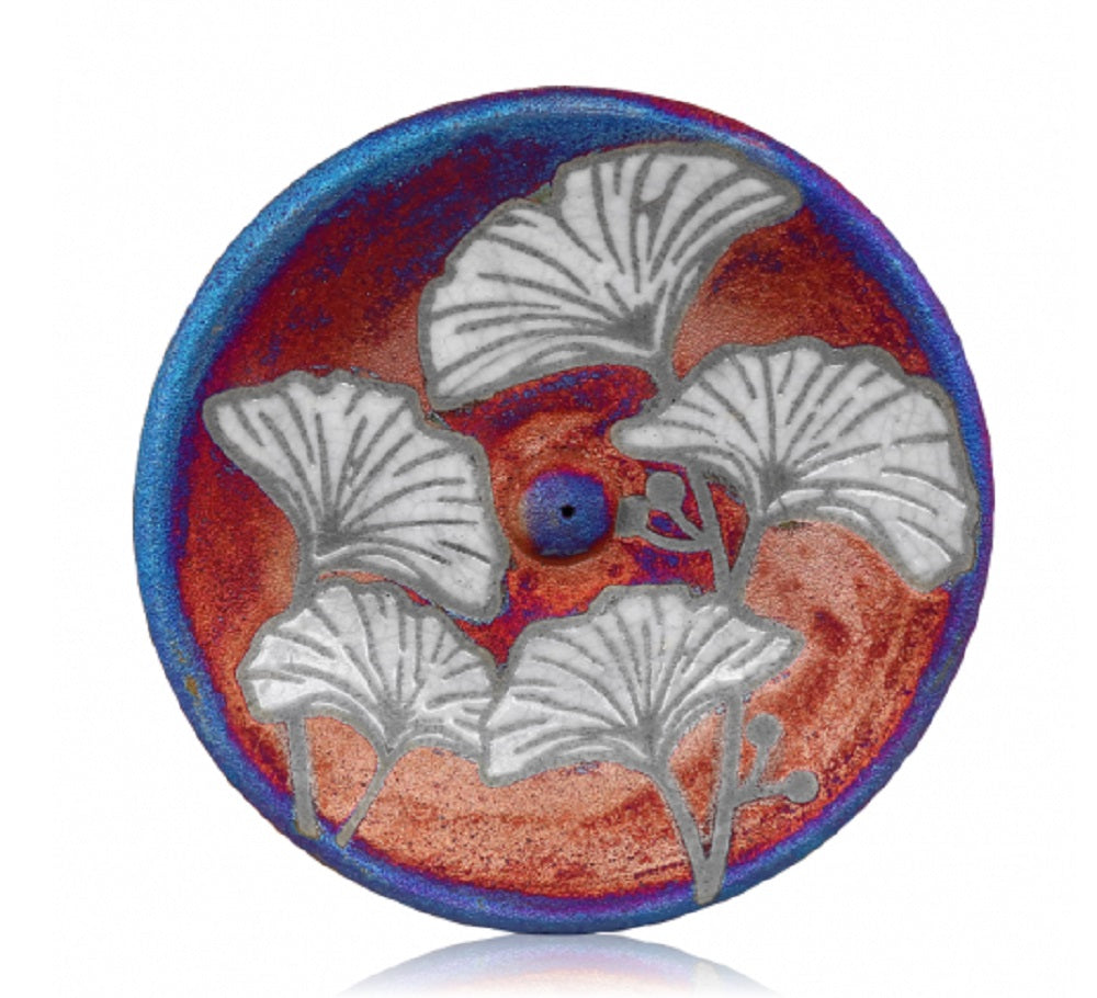 Raku Potteryworks Ginko Incense Burner SALE