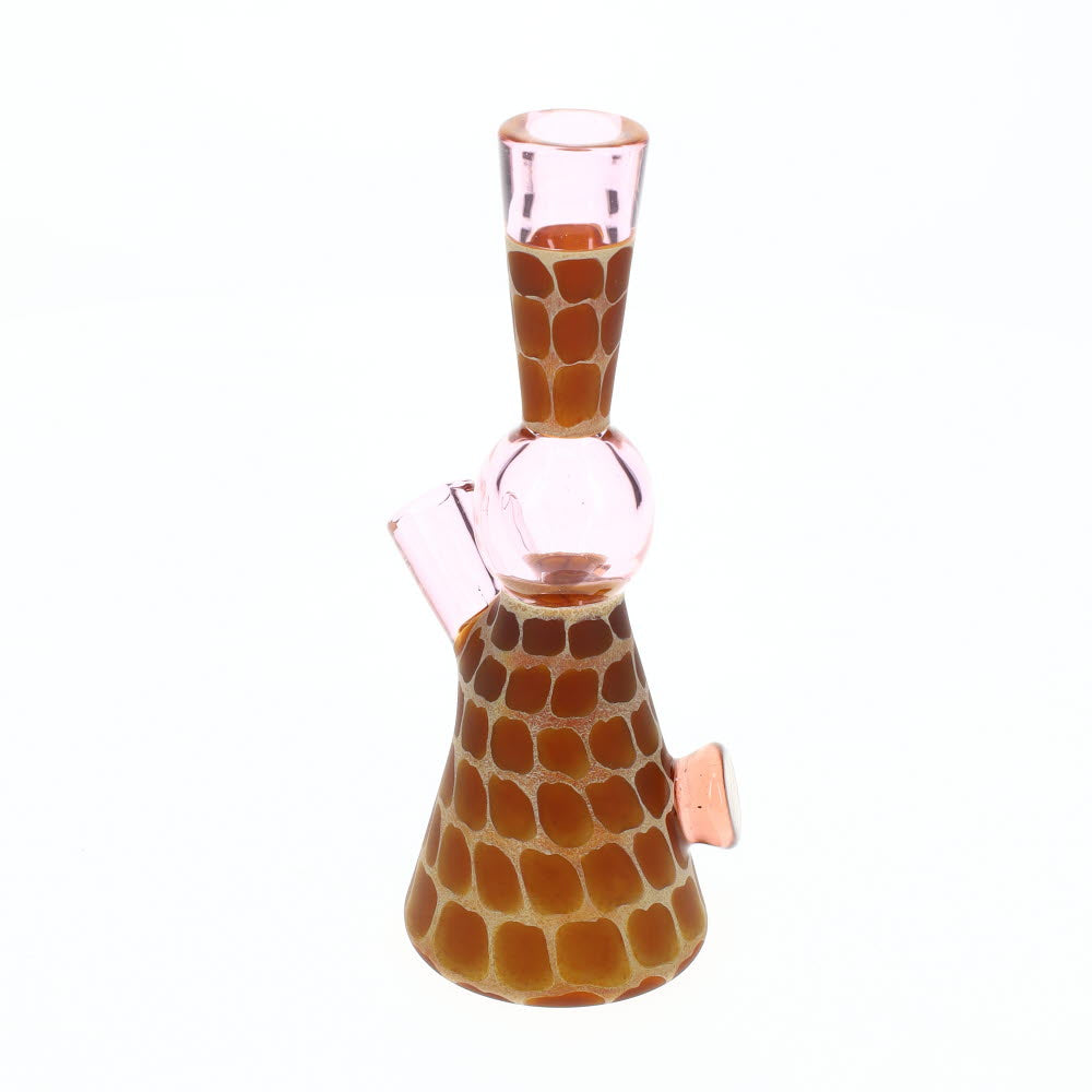 Robertson Glass Pink Giraffe Mini Tube