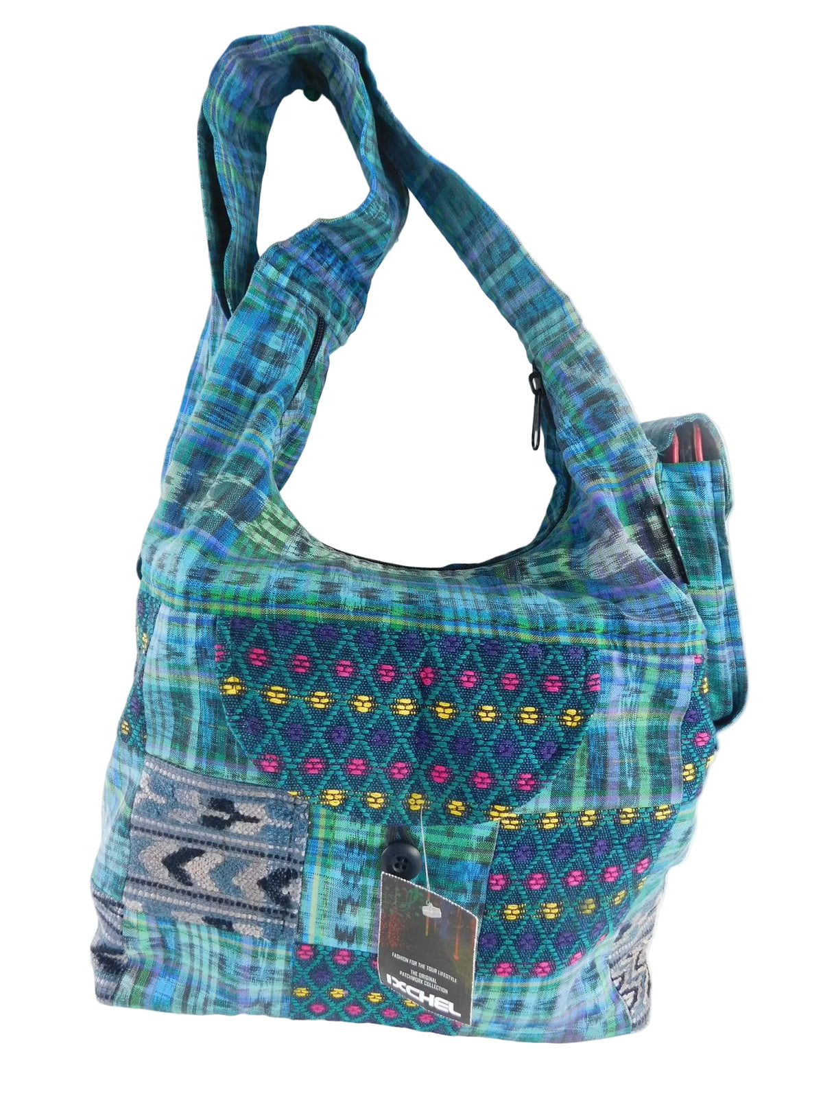 Ixchel Saddle Bag in Hand Woven & Brocaded Native Cotton