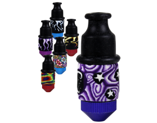 Sneak A Toke Fimo Metal Pipe