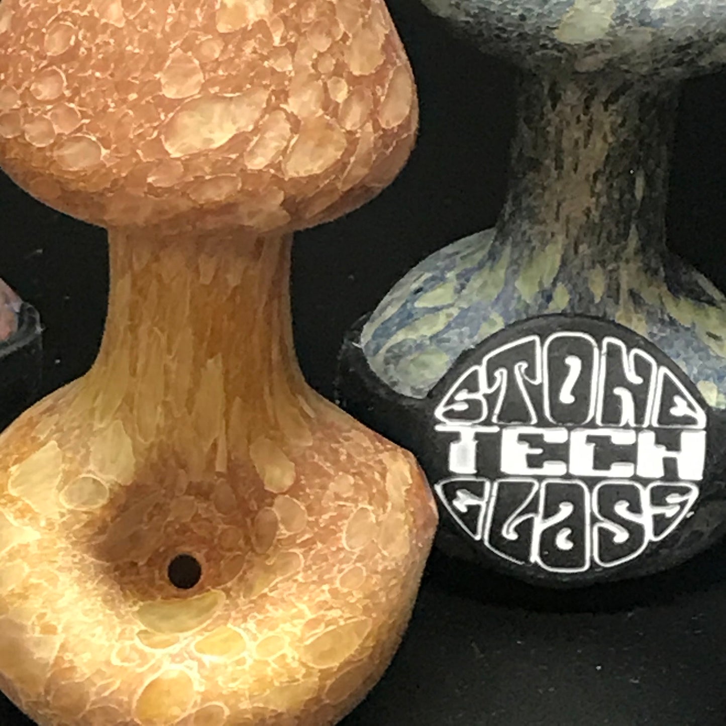Stone Tech Glass Mushroom Pipe Earth Tones SALE