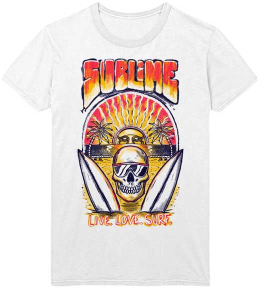Sublime Live Love Surf T-Shirt SALE