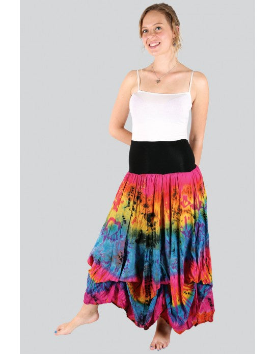 Tie dye hippie outlet skirt