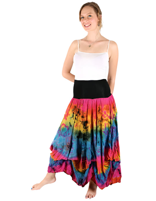 Tie Dyed Balloon Skirt