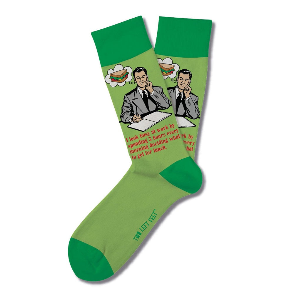 Two Left Feet® Retro Remix Socks - I Look Busy SALE