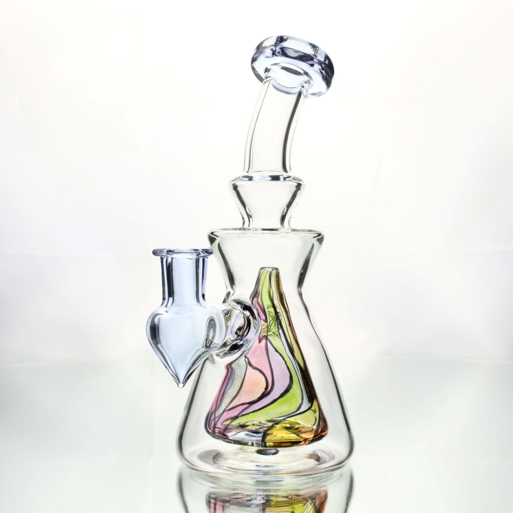 Windstar Glass Purple Paisley Bubble Rig / Purple
