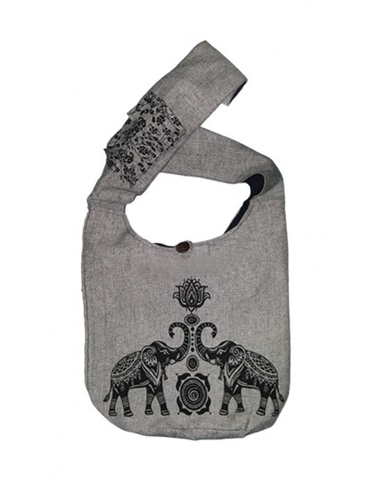 Elephant Print Hobo Bag