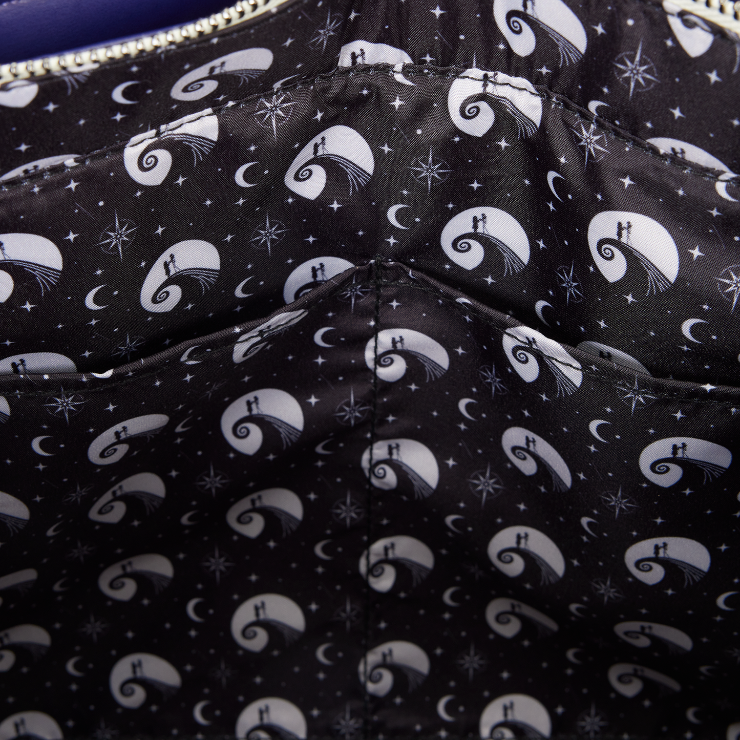 Loungefly The Nightmare Before Christmas Jack Skellington & Sally Night Sky Convertible Backpack and Tote Crossbody Bag