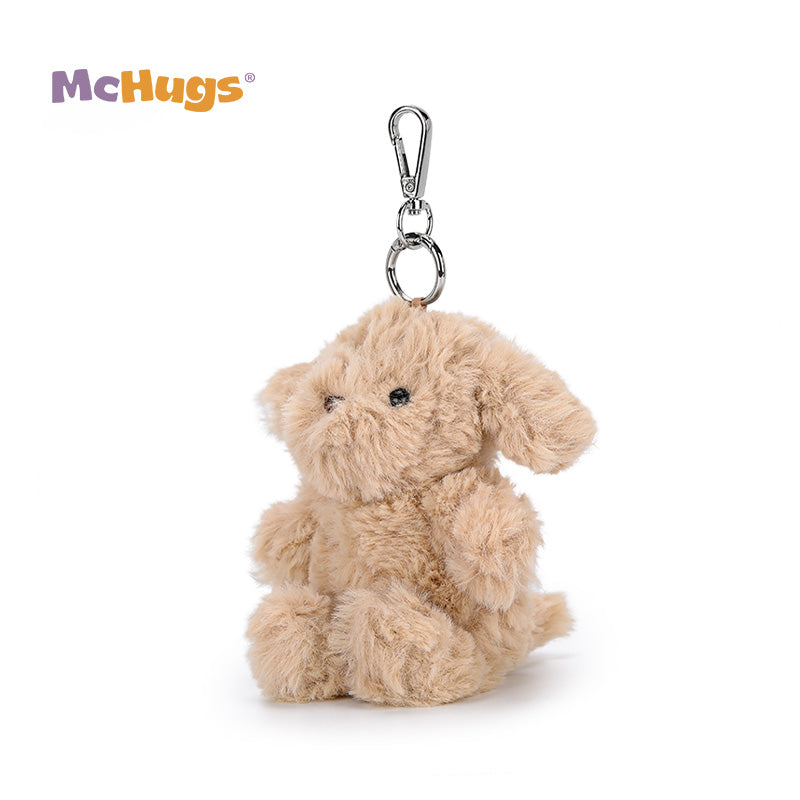 McHugs Joyce Milk Tea Puppy Stuffed Animal Bag Charm
