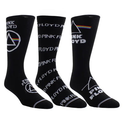 Pink Floyd Guitar Tin Crew Socks - 3 Pack