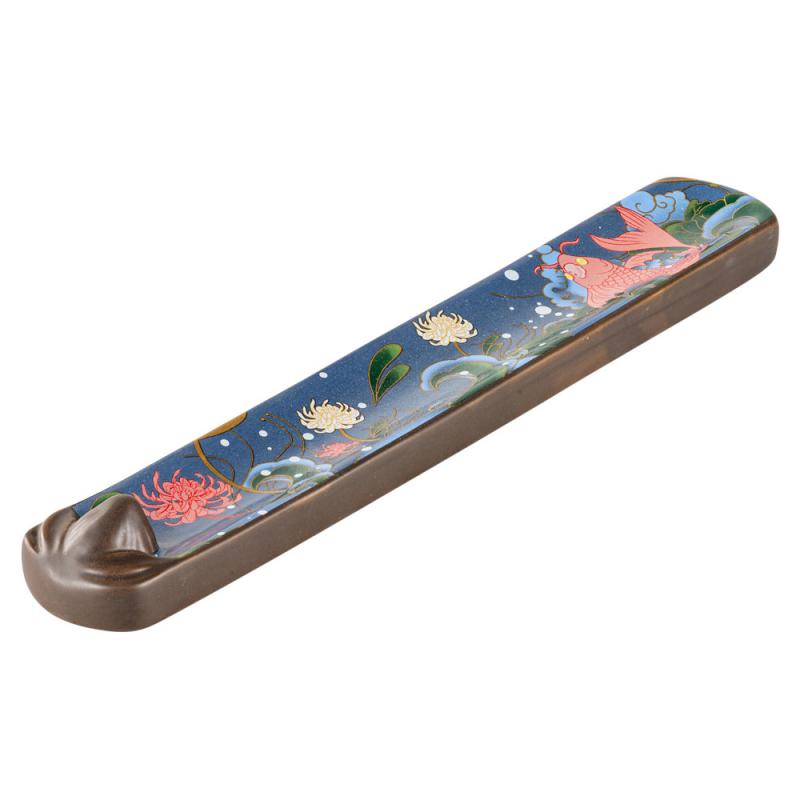 Ceramic Incense Burner - Koi 9"