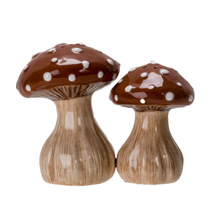 Whimsical Toadstools Salt & Pepper Shaker Set