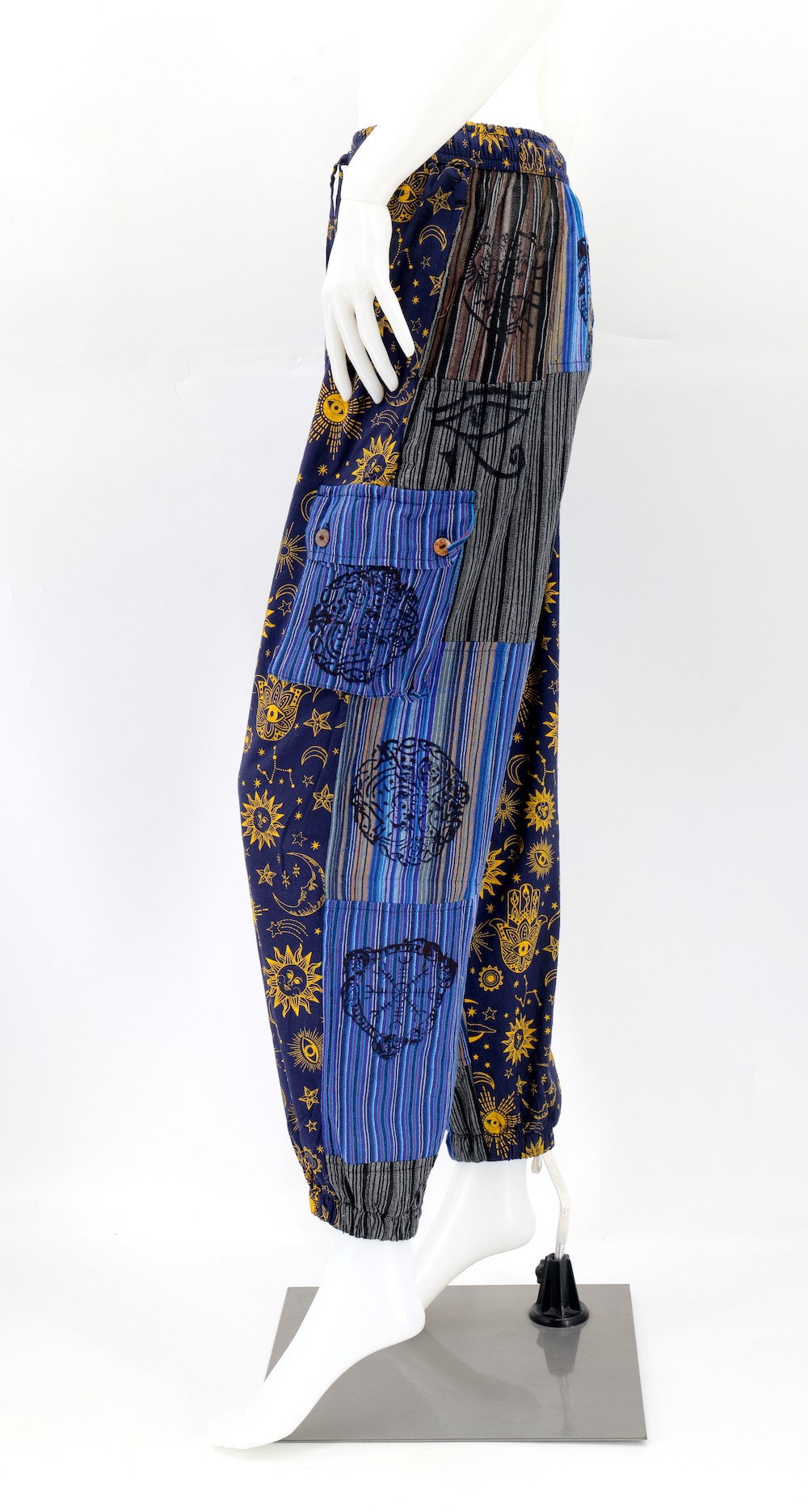 Celestial Patchwork Harem Pants