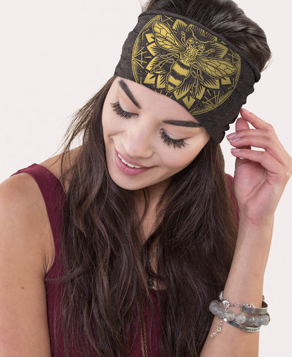 Soul Flower Bee Mandala Boho Headband