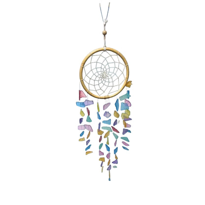 Sea Glass Dreamcatcher Suncatcher