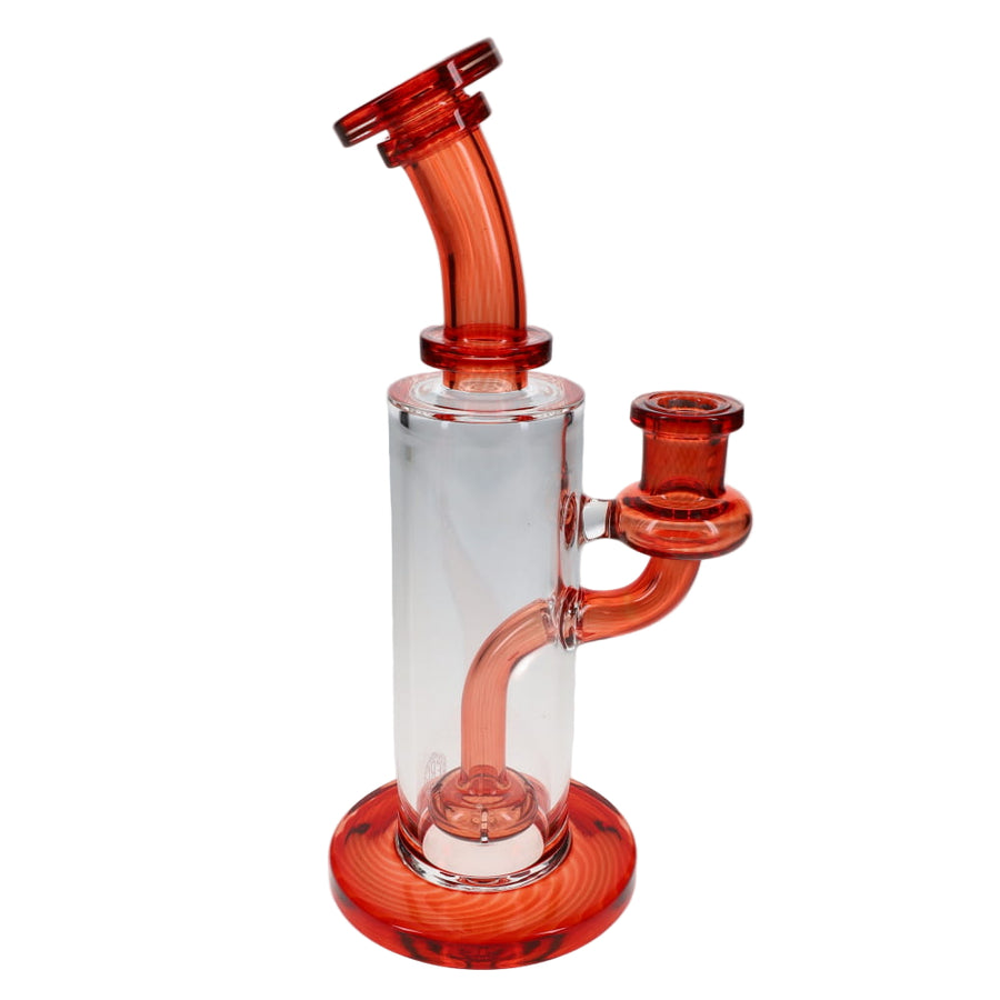 Fat Boy Glass Color Straight Rig - Pomegranate