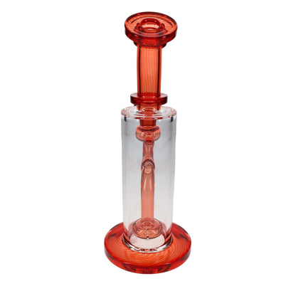 Fat Boy Glass Color Straight Rig - Pomegranate