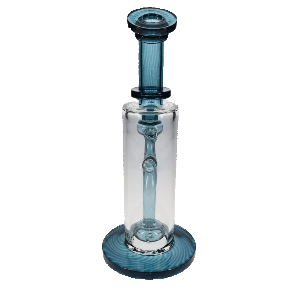 Fat Boy Glass Color Straight Rig - Blue Stardust