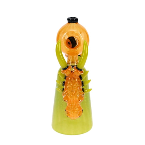 Hicdogg Dichro Dragon Skull Orange & Green Rattler Rig