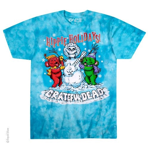 Grateful Dead Hippie Holidays Tie Dye T-Shirt SALE