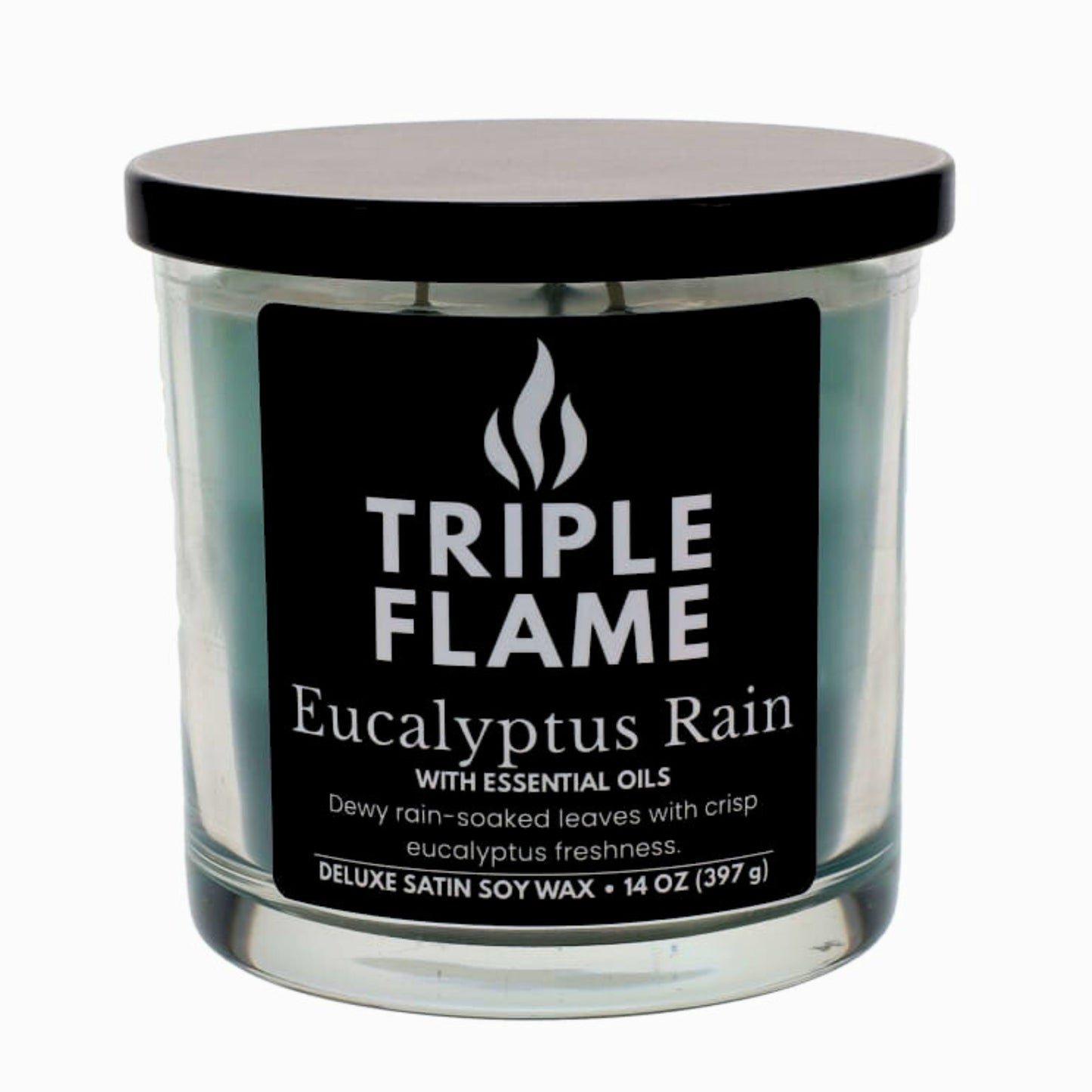 Triple Flame Candle Soy Wax for Home Scented Three Color, 14oz