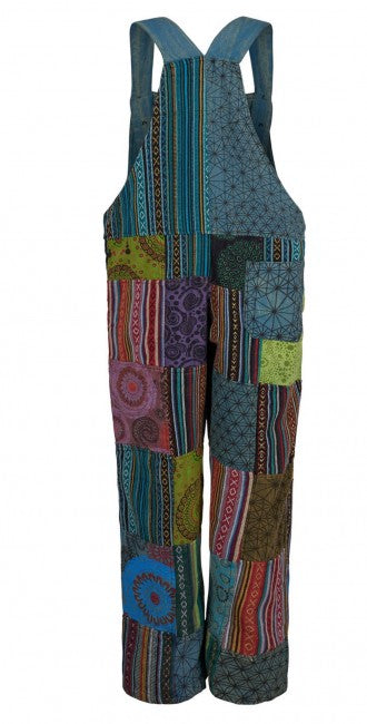 Gheri & Cotton Handwoven Patchwork Overalls