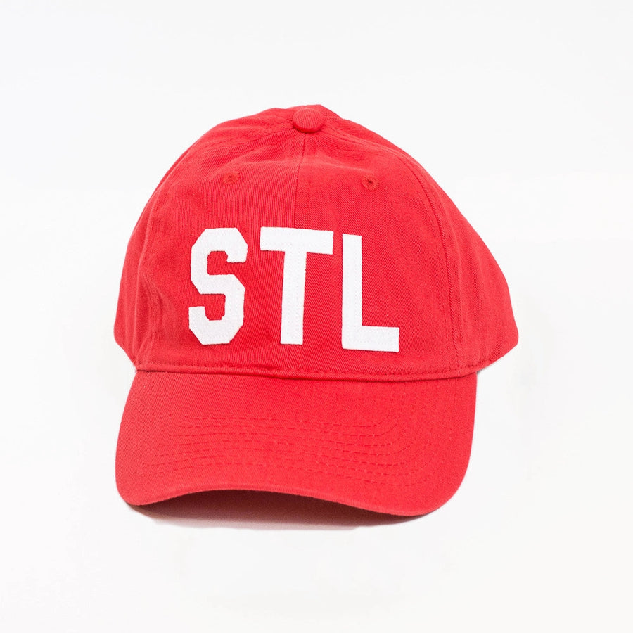 St. Louis "STL" Collegiate Dad Hat – Classic Red