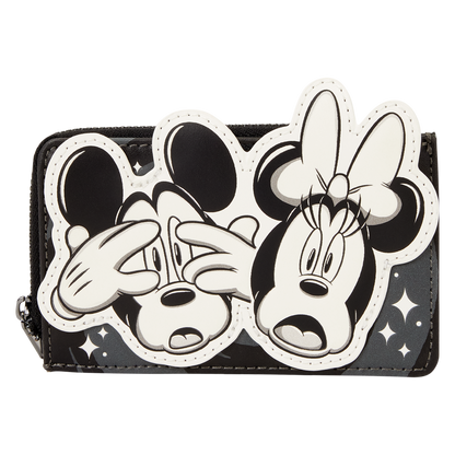 Loungefly Mickey & Minnie Mouse Ghost Zip Around Card Holder