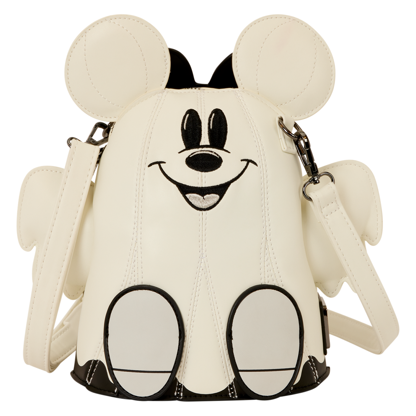 Loungefly Mickey & Minnie Mouse Ghost Glow Figural Crossbody Bag