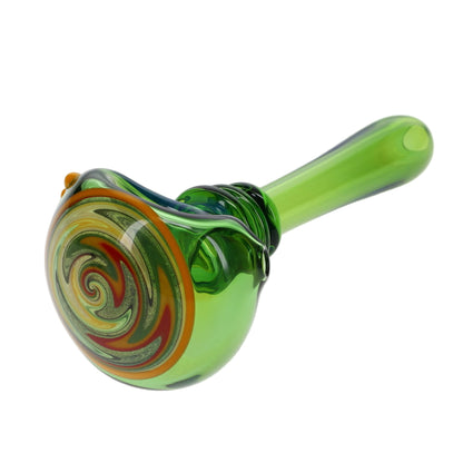 Kyle White Glass Color/Fume Triple Maria Wig Wag Cap Spoon