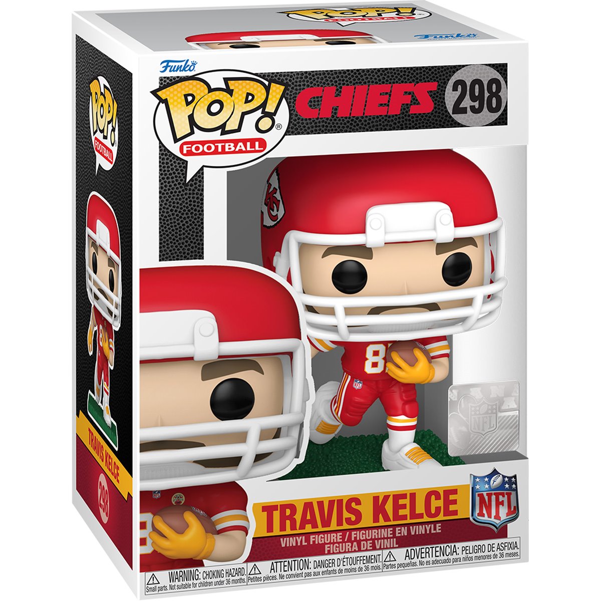 NFL Chiefs Travis Kelce (Road) Funko Pop! Vinyl Figure #298