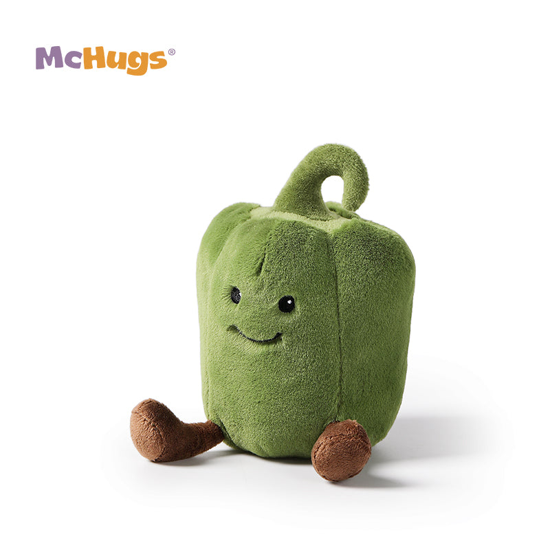 McHugs Energetic Green Pepper Stuffed Plushie