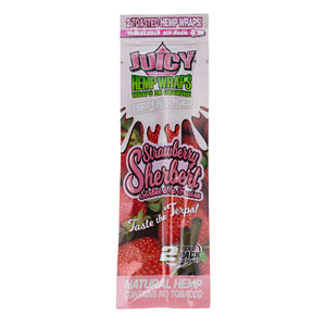 Juicy Jays Hemp Terp Enhanced Wraps Strawberry Sherbert 2pk