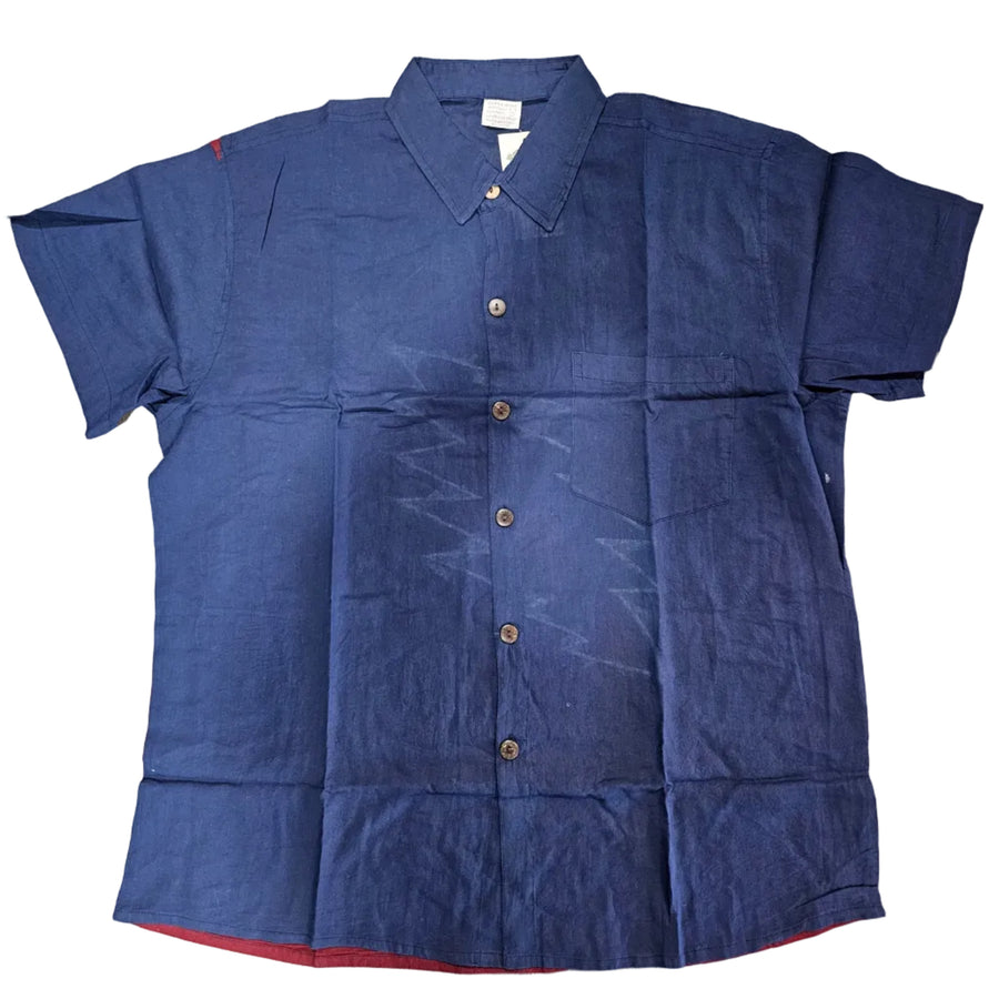 Grateful Dead Short Sleeve Bolt Back Button Down Shirt